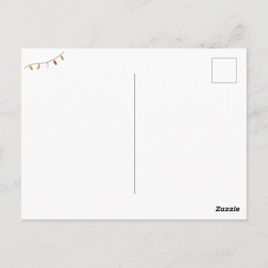 Punny Santa Caws Weihnachtsfeiertag Crow Postkarte (Rückseite)