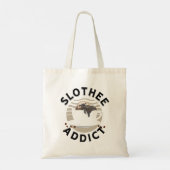 Punny Sloth und Coffee Loops Tragetasche (Rückseite)