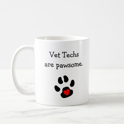 Punny Tierarzt-Technologie-Entwurf Kaffeetasse (Links)