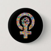 Puño lucha feminista button (Vorderseite)