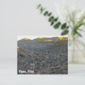 Puno, Perú, Mirador de Puma / City View Postkarte (Stehend Vorderseite)