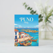 Puno Peru Postkarte (Stehend Vorderseite)