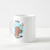 Puns Amoose Me Funny Else Puff Kaffeetasse (Vorderseite Links)