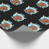 Puns Amoose Me Funny Moose Pun Dark BG Geschenkpapier (Ecke)