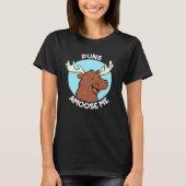 Puns Amoose Me Funny Moose Pun Dark BG T-Shirt (Vorderseite)