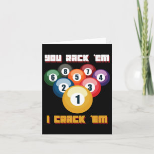 Puns Billiard Player oder Athlete Karte