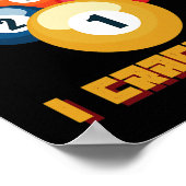 Puns Billiard Player oder Athlete Poster (Ecke)