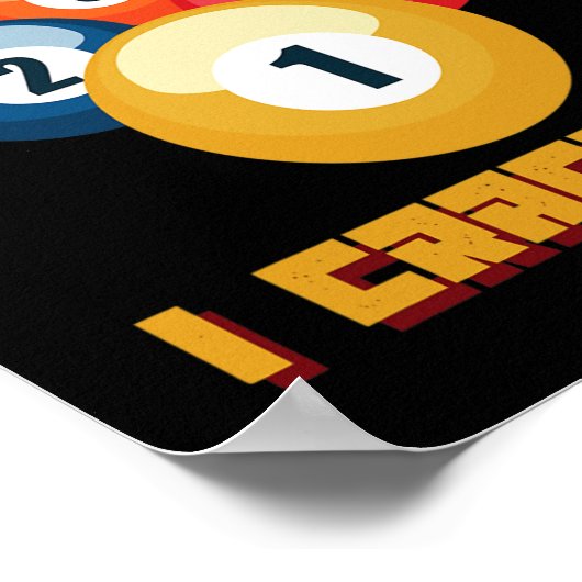 Puns Billiard Player oder Athlete Poster (Ecke)