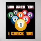 Puns Billiard Player oder Athlete Poster (Vorne)
