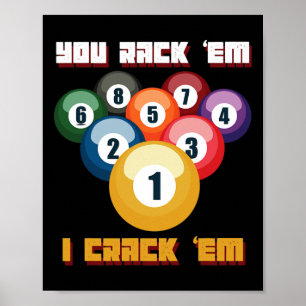 Puns Billiard Player oder Athlete Poster
