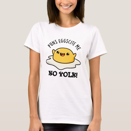 Puns Egg zitieren Me No Yolk Funny Egg Pun T-Shirt (Vorderseite)