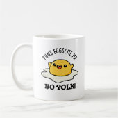Puns Eggcite Me No Yolk Funny Egg Puff Kaffeetasse (Links)