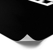 Puns Emuse Me Funny Emu Pun Dark BG Poster (Ecke)