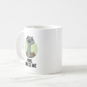 Puns Emuse Me Funny Emu Pun Kaffeetasse (Vorderseite Links)