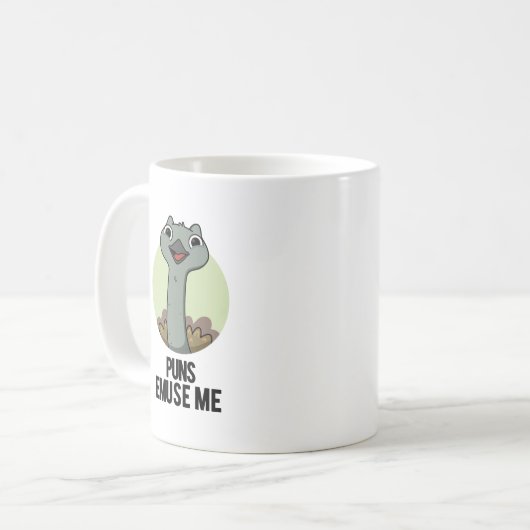 Puns Emuse Me Funny Emu Pun Kaffeetasse (Vorderseite Links)