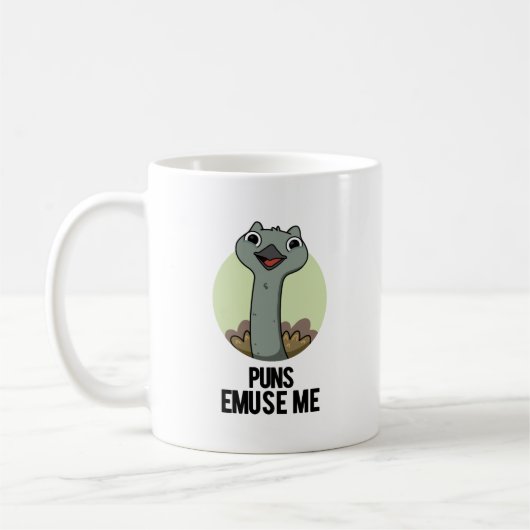 Puns Emuse Me Funny Emu Pun Kaffeetasse (Links)