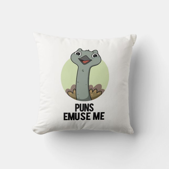 Puns Emuse Me Funny Emu Pun Kissen (Vorderseite)