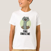 Puns Emuse Me Funny Emu Pun T-Shirt (Vorderseite)