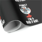 Puns Ich bin ein großer Fan Funny Electric Fan Pun Geschenkpapier (Rolleneckpunkt)