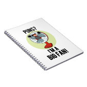 Puns Ich bin ein großer Fan Funny Fan Pun Notizblock (Rechte Seite)