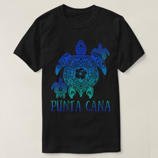 Punta Cana 2022 Dominikanische Meeresschildkröten T-Shirt (Design vorne)