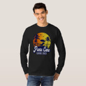 Punta Cana 2023 Dominican Sunset Beach Retro Premi T-Shirt (Vorne ganz)