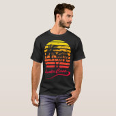 Punta Cana 80er tropischer Sonnenuntergang T-Shirt (Vorne ganz)