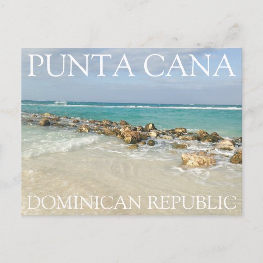 Punta Cana Beach and Waves Postkarte (Vorderseite)