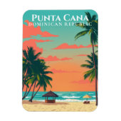 Punta Cana Beach Art Souvenir Dominikanische Repub Magnet (Vertikal)