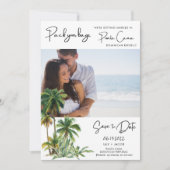 Punta Cana Beach Hochzeit in Urlaubsort Save the D Date (Vorderseite)