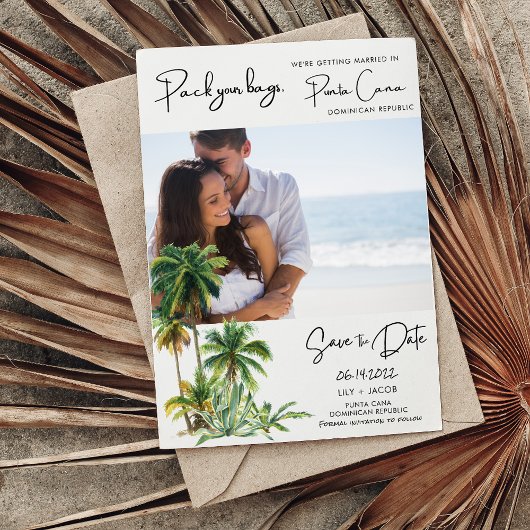 Punta Cana Beach Hochzeit in Urlaubsort Save the D Date