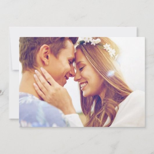 Punta Cana Beach Hochzeit in Urlaubsort Save The Date (Rückseite)