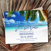 Punta Cana Beach Hochzeit in Urlaubsort Save The Date