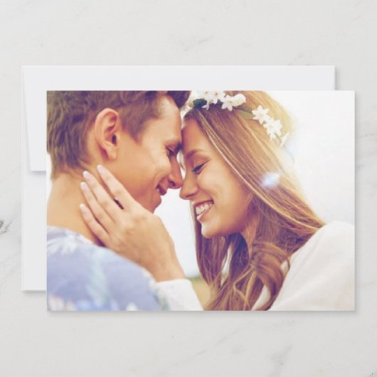 Punta Cana Beach Hochzeit in Urlaubsort Save The Date (Rückseite)