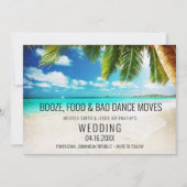 Punta Cana Beach Hochzeit in Urlaubsort Save The Date (Vorderseite)