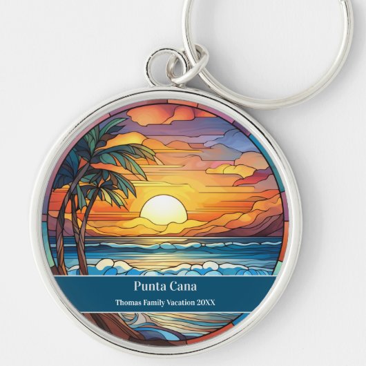 Punta Cana Beach Urlaub Schlüsselanhänger (Vorne)