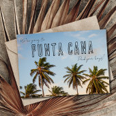 Punta Cana Beach Wedding Save the Date Ankündigung