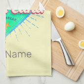 Punta Cana Caribbean Dominikanische Republik Retro Geschirrtuch (Viertel Falte)