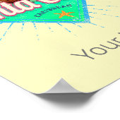 Punta Cana Caribbean Dominikanische Republik Retro Poster (Ecke)