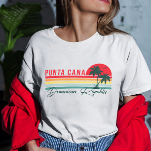 Punta Cana Dominican Palm Tree Beach Vintag T-Shirt