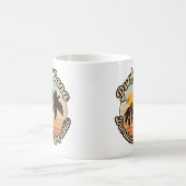 Punta Cana Dominican Palm Tree Retro Sunset 60er Kaffeetasse (Mittel)