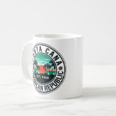 Punta Cana Dominican Palm Tree Retro Sunset Kaffeetasse (Vorderseite Links)