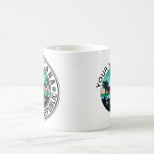 Punta Cana Dominican Palm Tree Retro Sunset Kaffeetasse (Mittel)