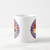 Punta Cana Dominican Palm Tree Retro Sunset Kaffeetasse (Mittel)