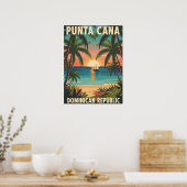 Punta Cana Dominican Republic Tropical Sunset  Poster (Küche)