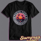 Punta Cana Dominican Retro Sunset 60er Souvenirs T-Shirt