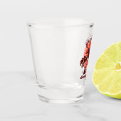 Punta Cana Dominican Retro Sunset Souvenir 80er Schnapsglas (Links)