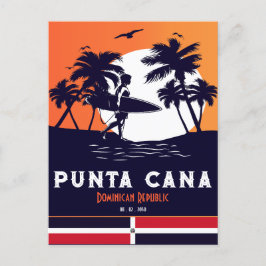 Punta Cana Dominican - Vintager Souvenir 80er Postkarte