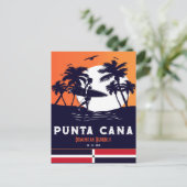 Punta Cana Dominican - Vintager Souvenir 80er Postkarte (Stehend Vorderseite)