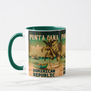 Punta Cana Dominican - Vintager Souvenir 80er Tasse